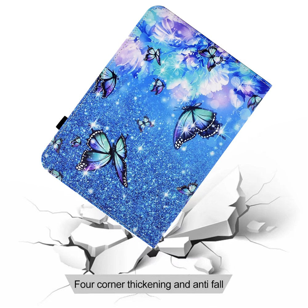 Pattern Printing Tablet Stand Case for Huawei MatePad T 10S 10.1 inch / MatePad T 10 9.7 inch Anti-drop Cover with Elastic Band