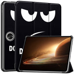 Trifold Stand Smart Case for Oppo Pad 2 , PU Leather Pattern Printing Folio Cover