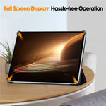 Trifold Stand Smart Case for Oppo Pad 2 , PU Leather Pattern Printing Folio Cover