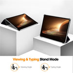 Trifold Stand Smart Case for Oppo Pad 2 , PU Leather Pattern Printing Folio Cover