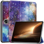 Trifold Stand Smart Case for Oppo Pad 2 , PU Leather Pattern Printing Folio Cover