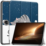 Trifold Stand Smart Case for Oppo Pad 2 , PU Leather Pattern Printing Folio Cover