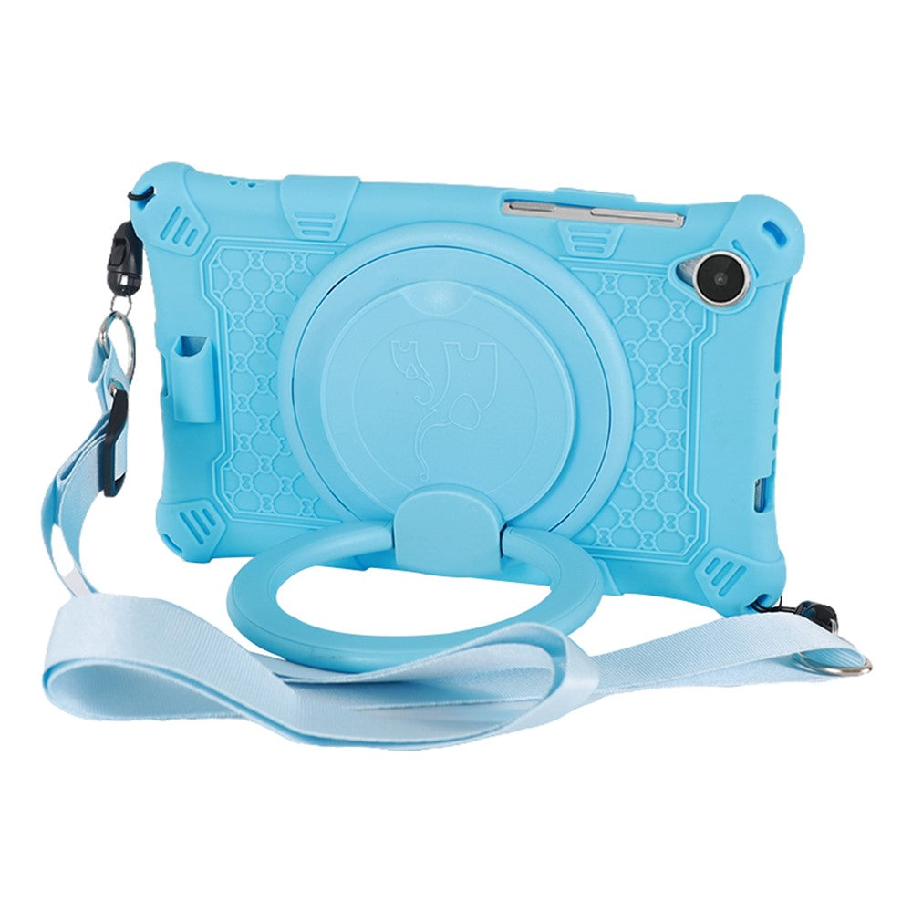 For Lenovo Tab M8 (4th Gen) 2024 TB-301XU / M8 (4th Gen) 2023 TB-300FU PC + Silicone Tablet Case Hand Grip Kickstand Cover
