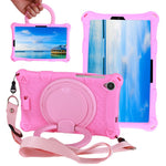 For Lenovo Tab M8 (4th Gen) 2024 TB-301XU / M8 (4th Gen) 2023 TB-300FU PC + Silicone Tablet Case Hand Grip Kickstand Cover