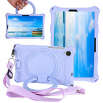For Lenovo Tab M8 (4th Gen) 2024 TB-301XU / M8 (4th Gen) 2023 TB-300FU PC + Silicone Tablet Case Hand Grip Kickstand Cover