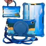 For Lenovo Tab M8 (4th Gen) 2024 TB-301XU / M8 (4th Gen) 2023 TB-300FU PC + Silicone Tablet Case Hand Grip Kickstand Cover