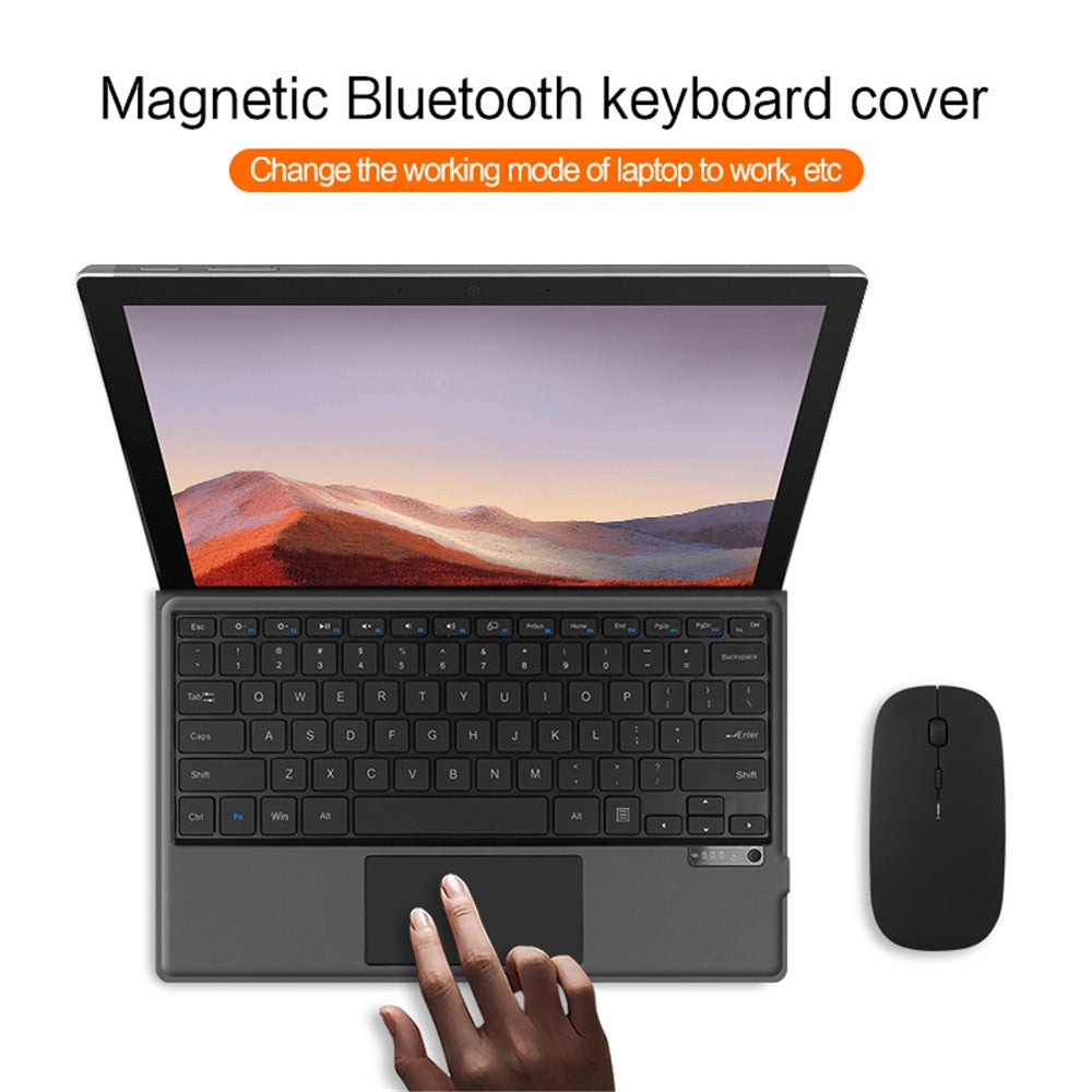For Microsoft Surface Pro 4 / 5 / 6 / 7 Keyboard Magnetic Rechargeable Bluetooth-compatible Keyboard (Without Backlit)