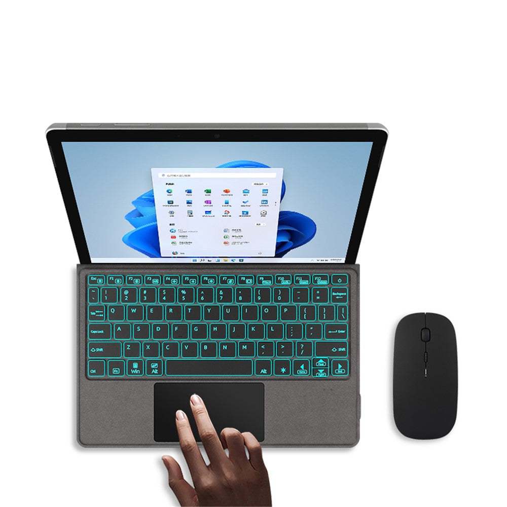 For Microsoft Surface Go 1 / 2 / 3 Magnetic Rechargeable Wireless Bluetooth-compatible Keyboard with Backlit