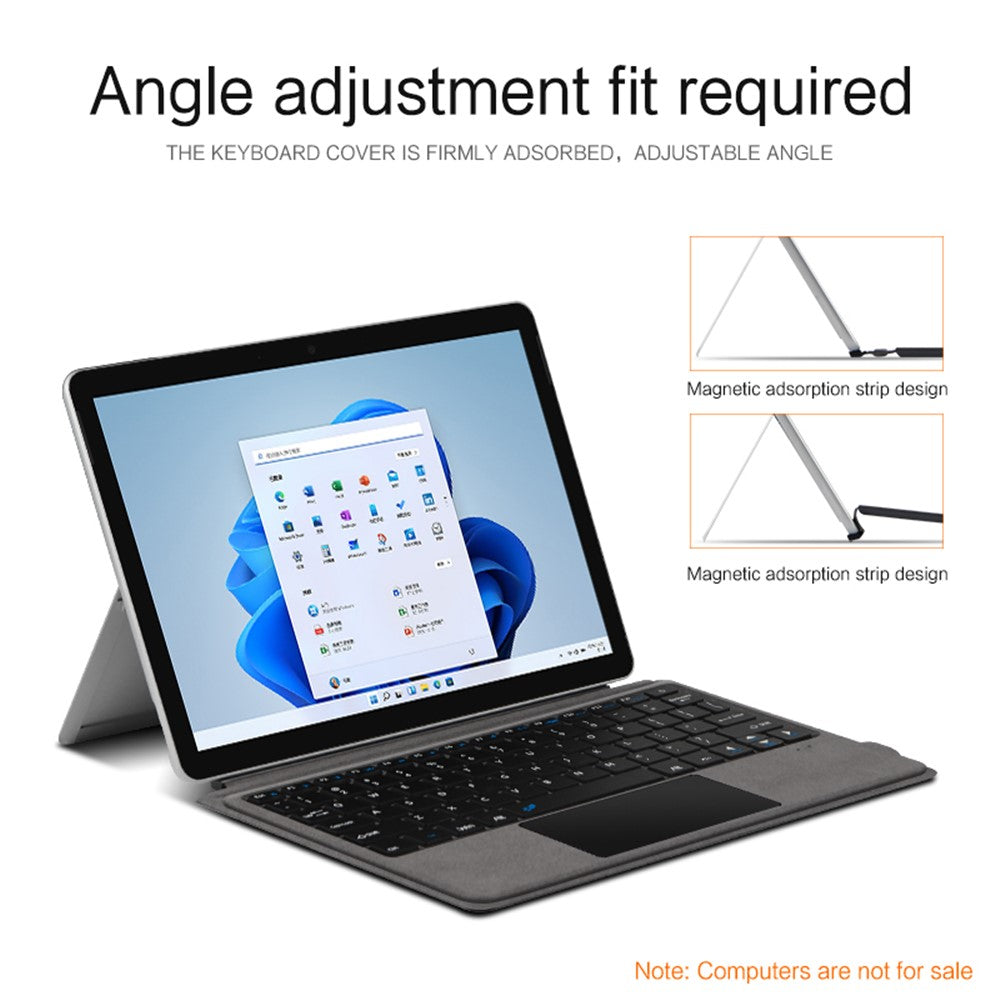 Bluetooth-compatible Wireless Keyboard for Microsoft Surface Go 1 / 2 / 3 Magnetic Rechargeable Keyboard (without Backlit)