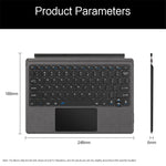 Bluetooth-compatible Wireless Keyboard for Microsoft Surface Go 1 / 2 / 3 Magnetic Rechargeable Keyboard (without Backlit)