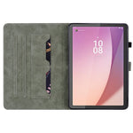 PU Leather Case for Lenovo Tab M9 TB-310FU Cute Tiger Pattern Tablet Protective Sleeve with Stand / Card Holder
