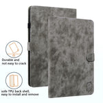 PU Leather Case for Lenovo Tab M9 TB-310FU Cute Tiger Pattern Tablet Protective Sleeve with Stand / Card Holder