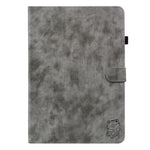 PU Leather Case for Lenovo Tab M9 TB-310FU Cute Tiger Pattern Tablet Protective Sleeve with Stand / Card Holder