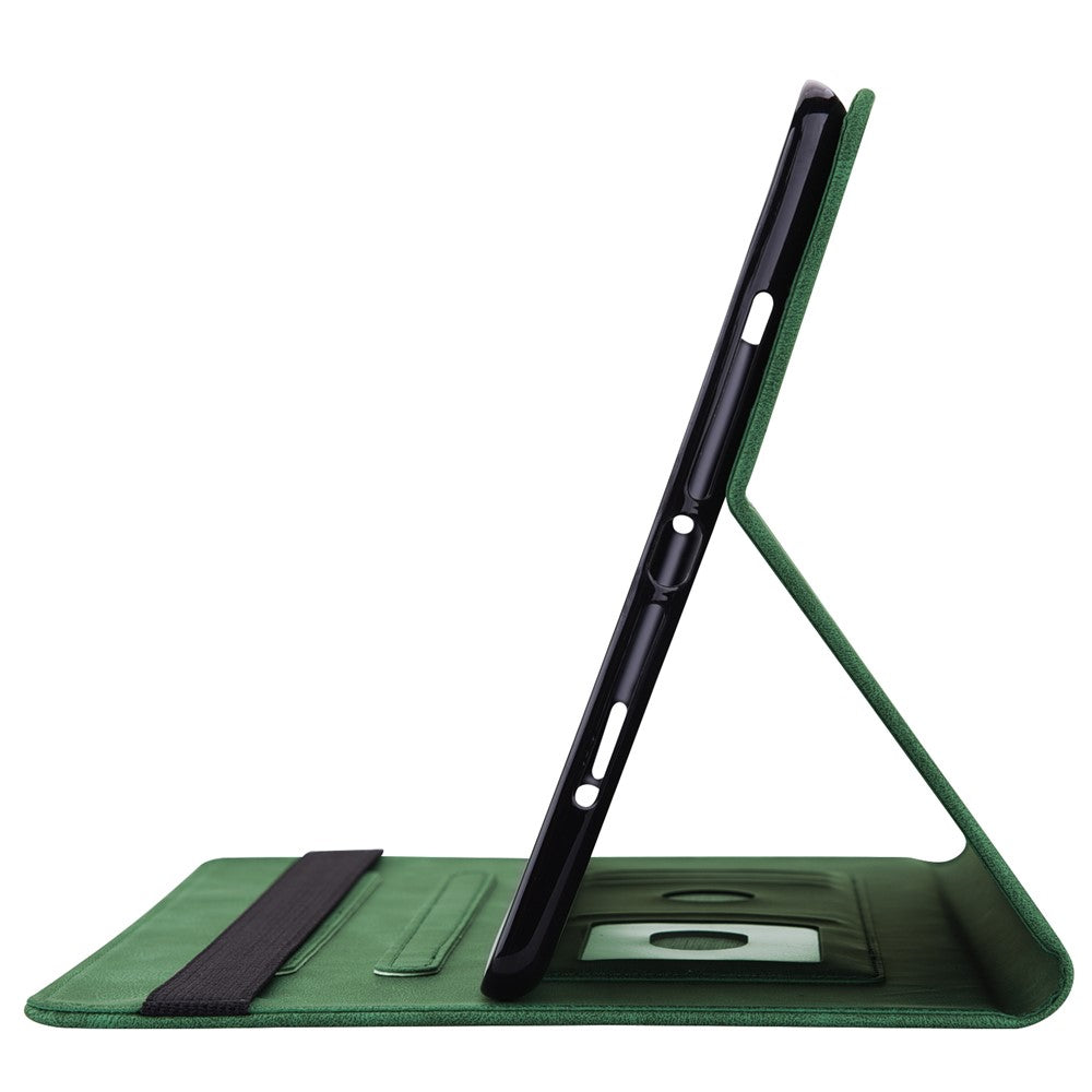 For Lenovo Tab M9 TB-310FU Imprinted Butterfly Flower PU Leather Card Holder Stand Tablet Case with Pen Loop