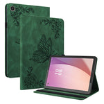 For Lenovo Tab M8 (4th Gen) 2024 TB-301XU / M8 (4th Gen) 2023 TB-300FU Stand Leather Tablet Case Imprinted Butterfly Flower Cover
