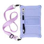 For Lenovo Tab M9 TB-310FU PC + Silicone Shock-Resistant Tablet Case Adjustable Kickstand Cover with Shoulder Strap