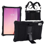 For Lenovo Tab M9 TB-310FU PC + Silicone Shock-Resistant Tablet Case Adjustable Kickstand Cover with Shoulder Strap