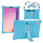 For Lenovo Tab M9 TB-310FU PC + Silicone Shock-Resistant Tablet Case Adjustable Kickstand Cover with Shoulder Strap