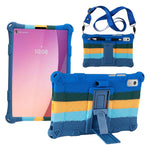 For Lenovo Tab M9 TB-310FU PC + Silicone Shock-Resistant Tablet Case Adjustable Kickstand Cover with Shoulder Strap