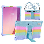 For Lenovo Tab M9 TB-310FU PC + Silicone Shock-Resistant Tablet Case Adjustable Kickstand Cover with Shoulder Strap