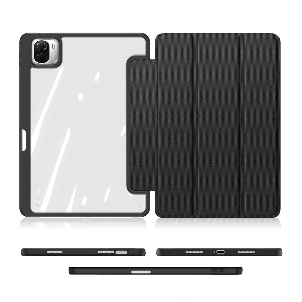 DUX DUCIS TOBY Series For Xiaomi Pad 6 / 6 Pro Tablet Case PU Leather Auto Wake  /  Sleep Tri-fold Stand Cover