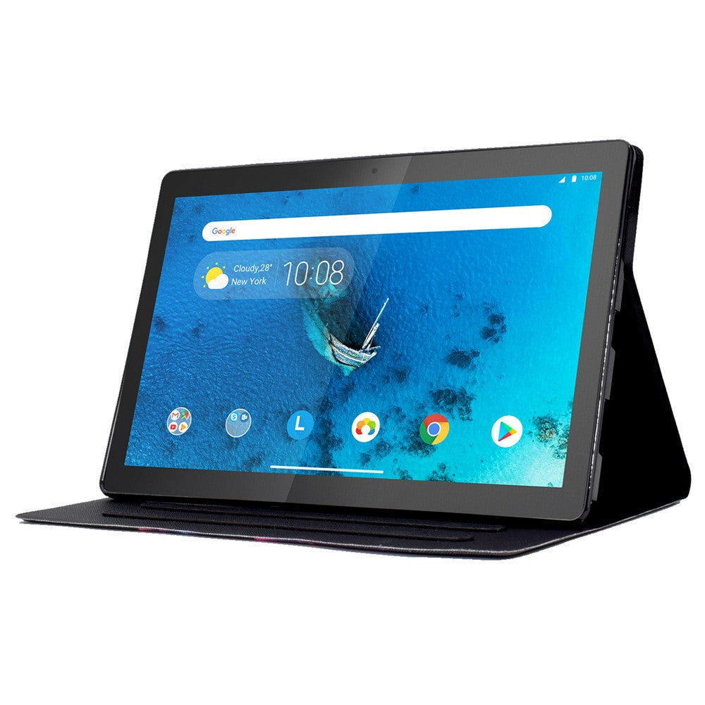 Protective Case for Lenovo Tab M10 (Gen 3) PU Leather Flip Cover Pattern Printed Tablet Stand Case with Card Slots