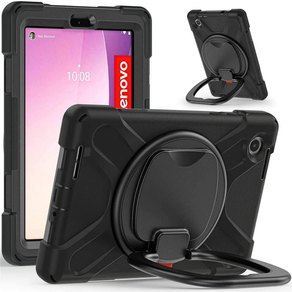 Tablet Case for Lenovo Tab M8 (4th Gen) 2024 TB-301XU / M8 (4th Gen) 2023 TB-300FU PC + Silicone Rotary Kickstand Cover