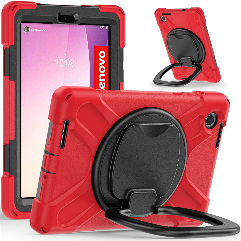 Tablet Case for Lenovo Tab M8 (4th Gen) 2024 TB-301XU / M8 (4th Gen) 2023 TB-300FU PC + Silicone Rotary Kickstand Cover
