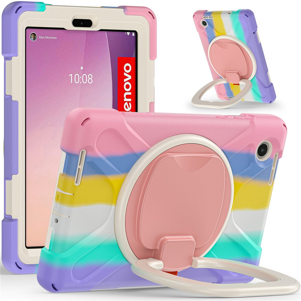Tablet Case for Lenovo Tab M8 (4th Gen) 2024 TB-301XU / M8 (4th Gen) 2023 TB-300FU PC + Silicone Rotary Kickstand Cover