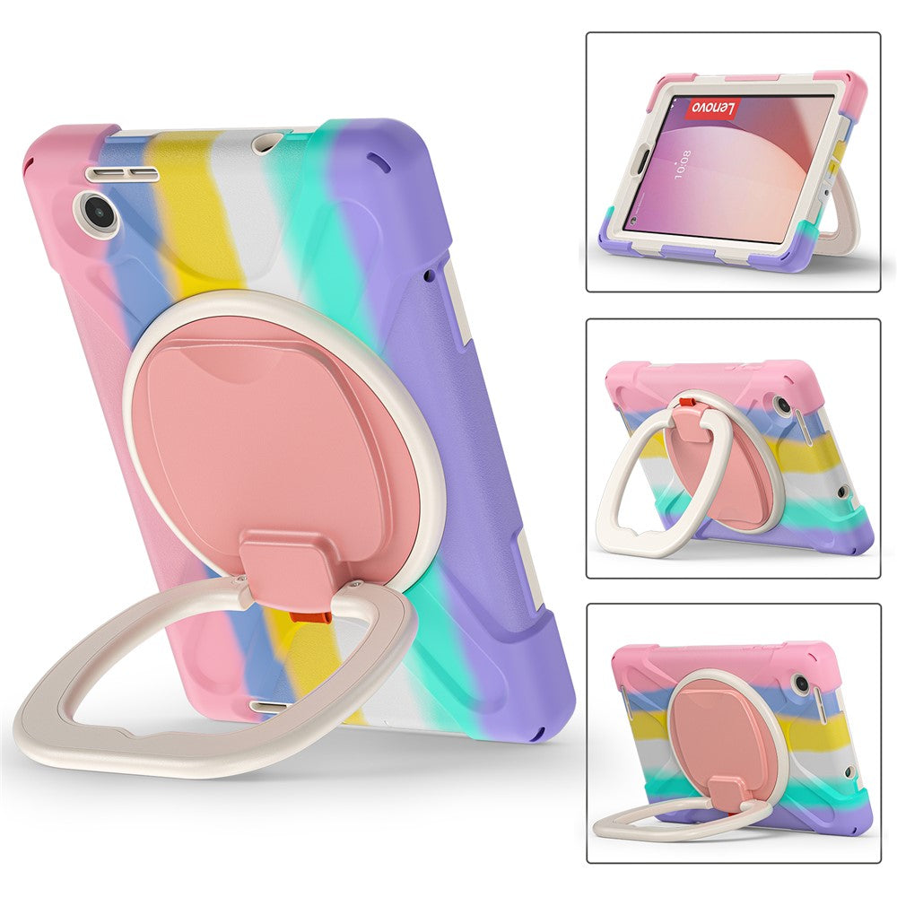 Tablet Case for Lenovo Tab M8 (4th Gen) 2024 TB-301XU / M8 (4th Gen) 2023 TB-300FU PC + Silicone Rotary Kickstand Cover