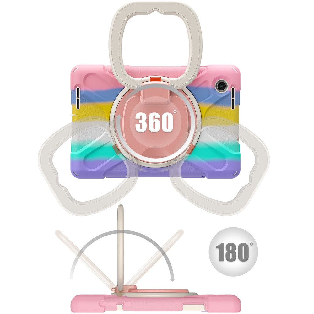 Tablet Case for Lenovo Tab M8 (4th Gen) 2024 TB-301XU / M8 (4th Gen) 2023 TB-300FU PC + Silicone Rotary Kickstand Cover