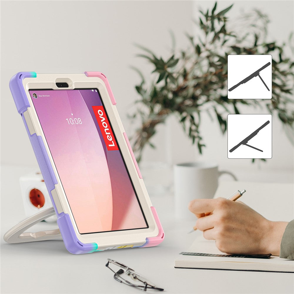 Tablet Case for Lenovo Tab M8 (4th Gen) 2024 TB-301XU / M8 (4th Gen) 2023 TB-300FU PC + Silicone Rotary Kickstand Cover