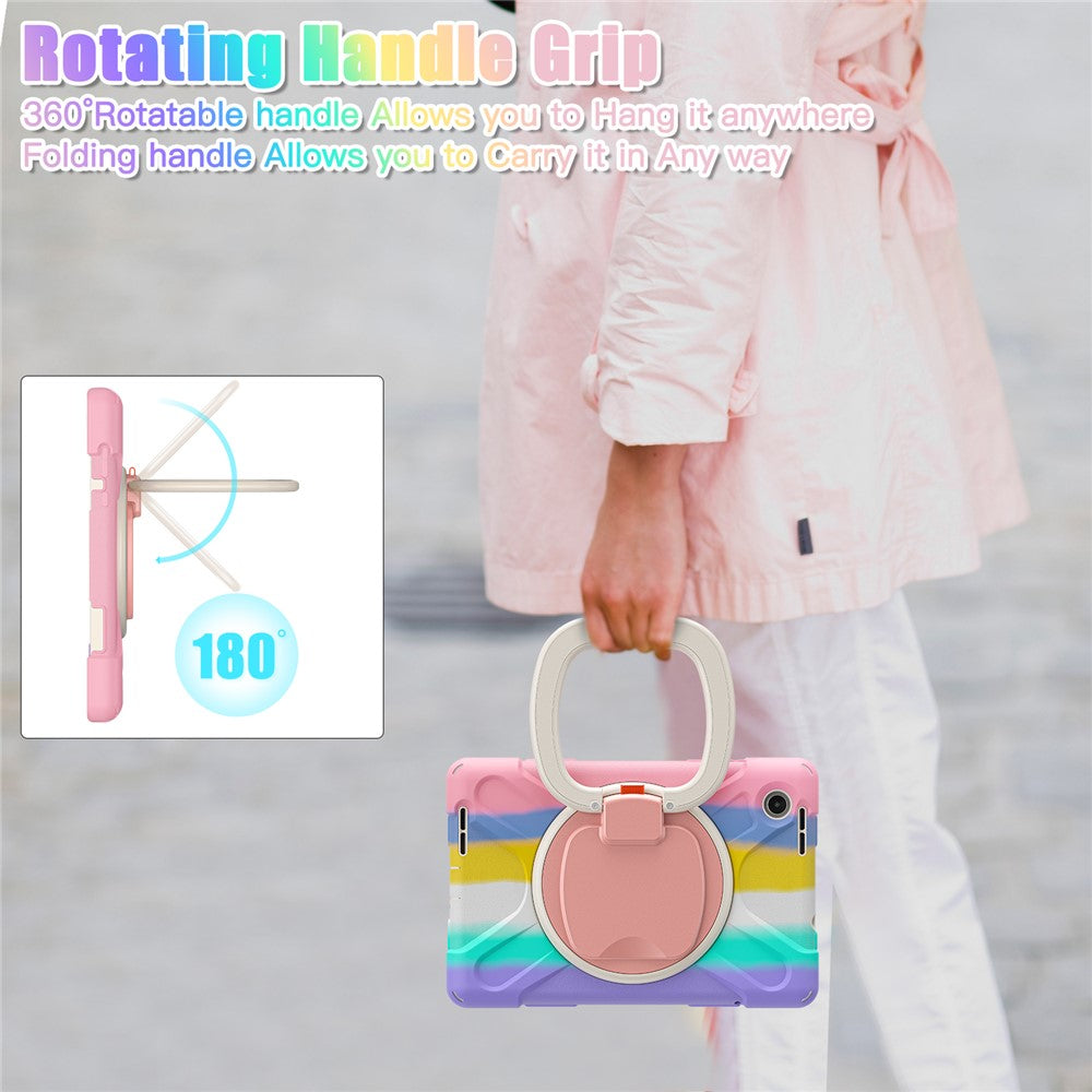 Tablet Case for Lenovo Tab M8 (4th Gen) 2024 TB-301XU / M8 (4th Gen) 2023 TB-300FU PC + Silicone Rotary Kickstand Cover
