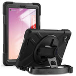 For Lenovo Tab M8 (4th Gen) 2024 TB-301XU / M8 (4th Gen) 2023 TB-300FU Case Kickstand Tablet Case PC+Silicone Cover with Strap
