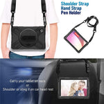 For Lenovo Tab M8 (4th Gen) 2024 TB-301XU / M8 (4th Gen) 2023 TB-300FU Case Kickstand Tablet Case PC+Silicone Cover with Strap