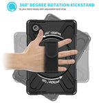 For Lenovo Tab M8 (4th Gen) 2024 TB-301XU / M8 (4th Gen) 2023 TB-300FU Kickstand PC + Silicone Tablet Case with Hand Strap
