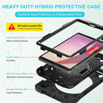 For Lenovo Tab M8 (4th Gen) 2024 TB-301XU / M8 (4th Gen) 2023 TB-300FU Kickstand PC + Silicone Tablet Case with Hand Strap