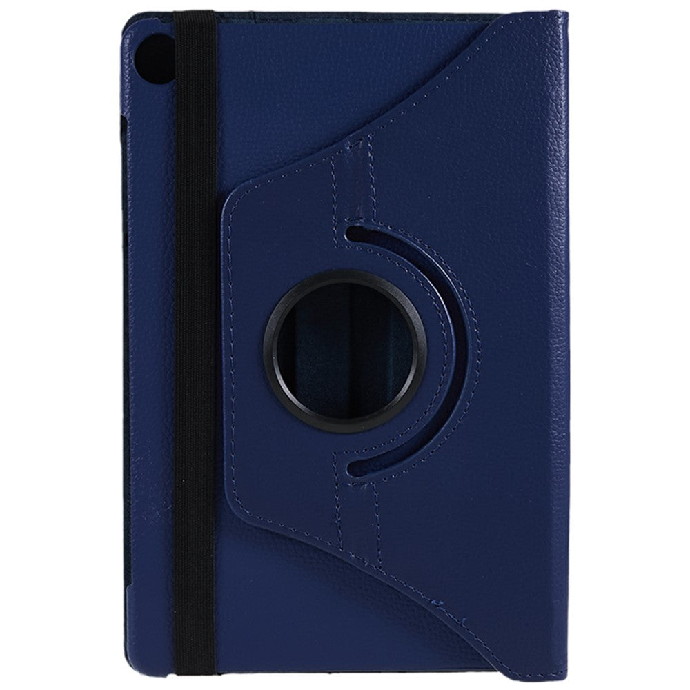 For Lenovo Tab M10 (Gen 3) TB-328FU PU Leather Case 360-Degree Rotating Cover with Elastic Band