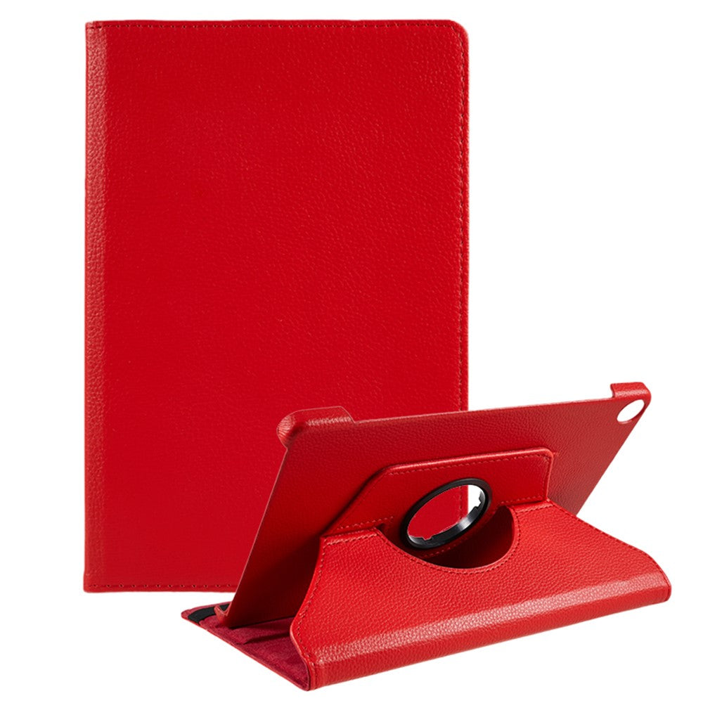 For Lenovo Tab M10 (Gen 3) TB-328FU PU Leather Case 360-Degree Rotating Cover with Elastic Band