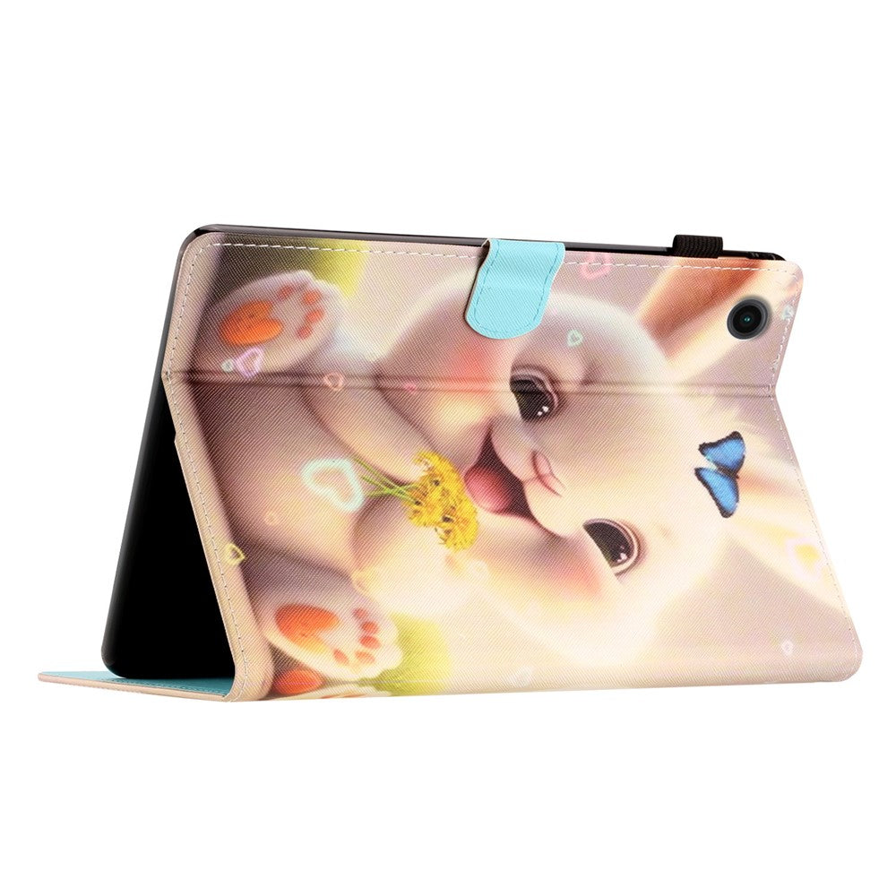 For Lenovo Tab M10 Plus X606F / Tab M10 FHD PU Leather Tablet Cover Pattern Printing Shockproof Case