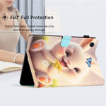 For Lenovo Tab M10 Plus X606F / Tab M10 FHD PU Leather Tablet Cover Pattern Printing Shockproof Case