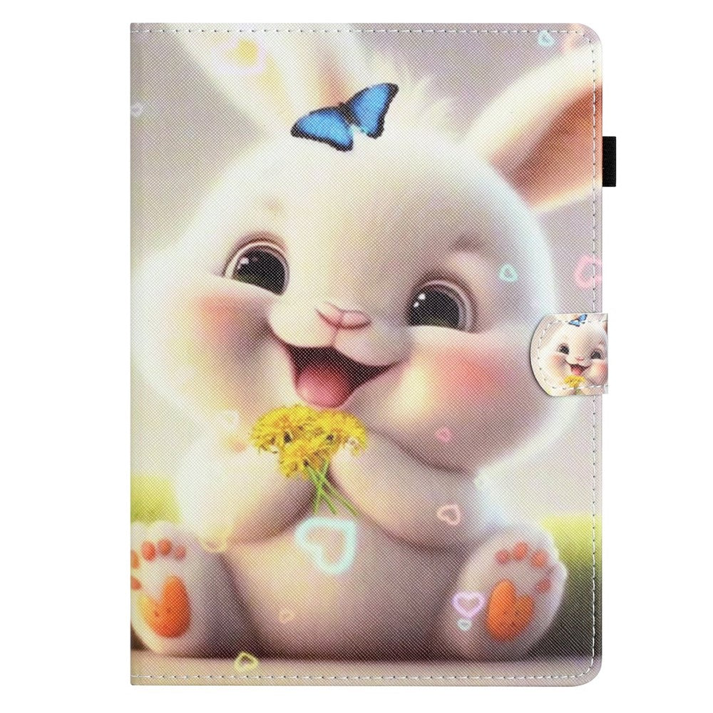 For Lenovo Tab M10 Plus X606F / Tab M10 FHD PU Leather Tablet Cover Pattern Printing Shockproof Case