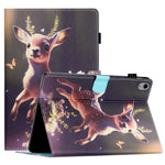 Anti-Drop Tablet Case for iPad (2025) / 10.9 (2022) PU Leather Folio Flip Cover Pattern Printing Shockproof Case
