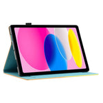 Anti-Drop Tablet Case for iPad (2025) / 10.9 (2022) PU Leather Folio Flip Cover Pattern Printing Shockproof Case