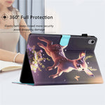 Anti-Drop Tablet Case for iPad (2025) / 10.9 (2022) PU Leather Folio Flip Cover Pattern Printing Shockproof Case