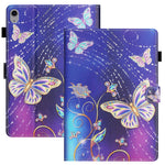 Anti-Drop Tablet Case for iPad (2025) / 10.9 (2022) PU Leather Folio Flip Cover Pattern Printing Shockproof Case