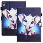 Anti-Drop Tablet Case for iPad (2025) / 10.9 (2022) PU Leather Folio Flip Cover Pattern Printing Shockproof Case