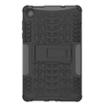 Lenovo Tab M8 (4. generation) 2024 TB-301XU / M8 (4. generation) 2023 TB-300FU tabletetui med stativ, dækmønster, TPU- og PC-etui
