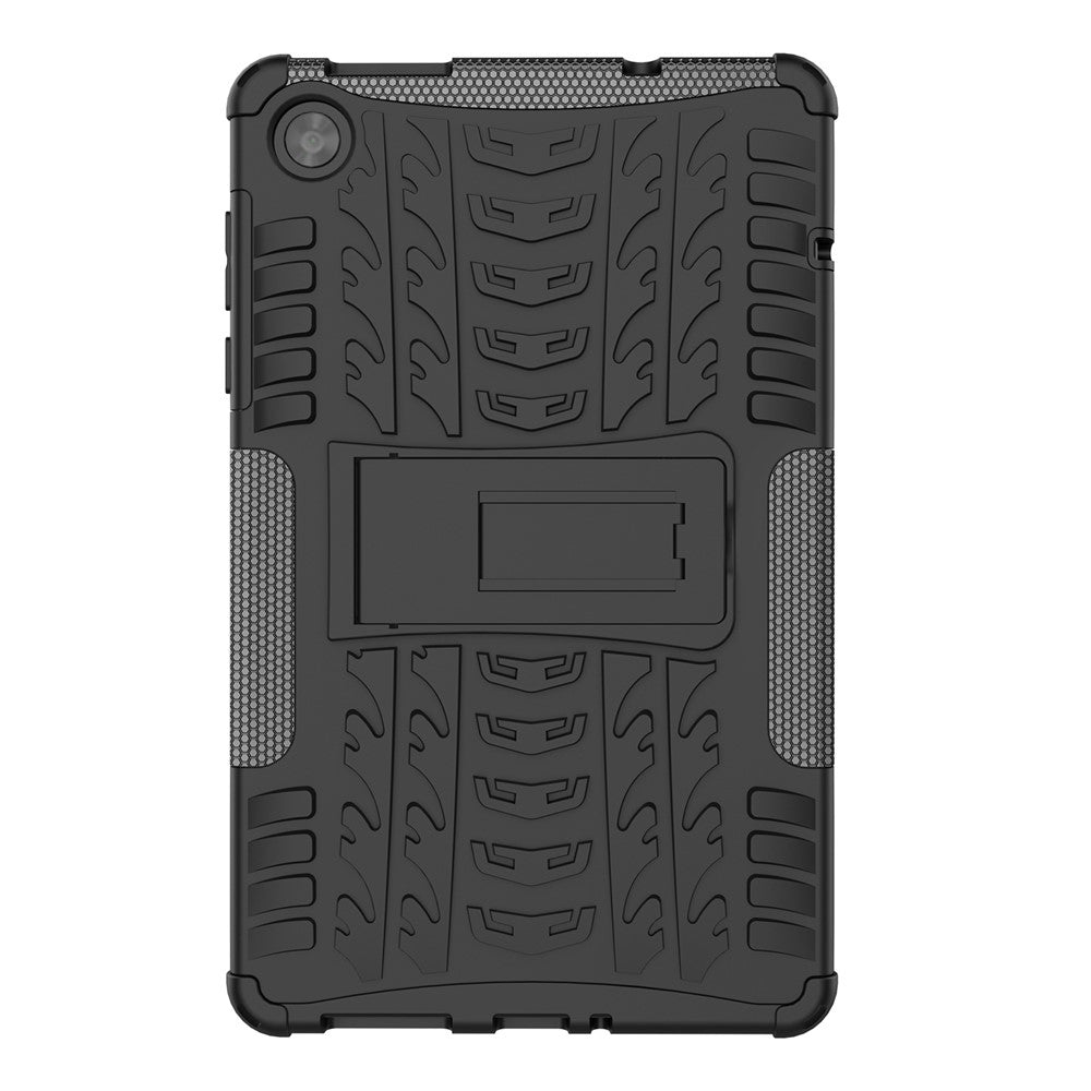 Lenovo Tab M8 (4. generation) 2024 TB-301XU / M8 (4. generation) 2023 TB-300FU tabletetui med stativ, dækmønster, TPU- og PC-etui