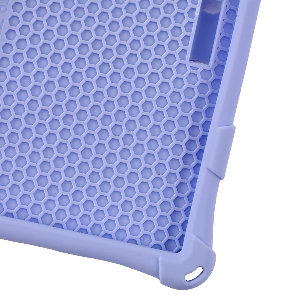 For Lenovo Tab M9 310FU Kickstand Tablet Silicone Case Retro Texture Anti-drop Tablet Cover